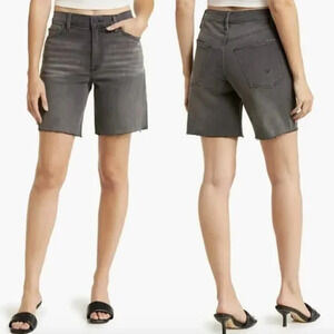 NWT Hudson Jada High Rise Denim Shorts Passage Faded Black 27